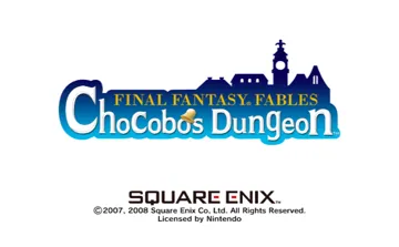 Final Fantasy Fables- Chocobo's Dungeon screen shot title